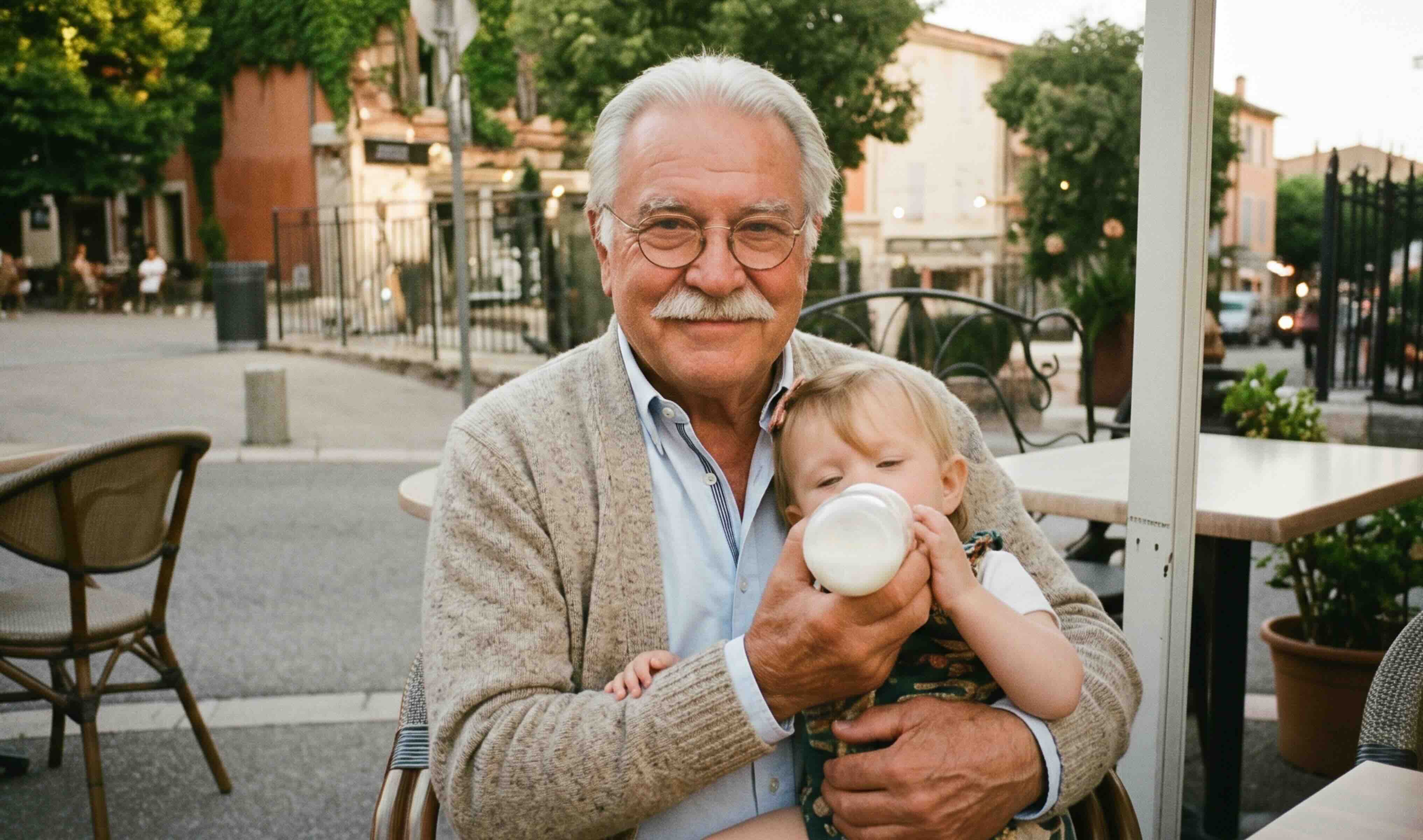 Grandfather with child